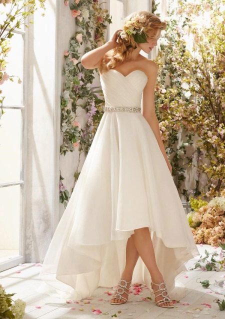 Mori Lee High-Low Wedding Dress