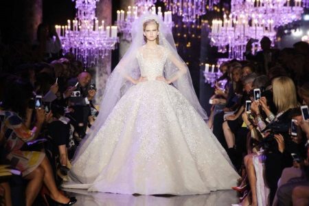 Elie Saab wedding dress is very magnificent