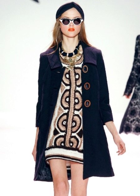 Crochet winter dress