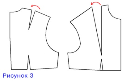 closing tucks on the pattern