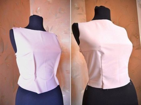 Testing the model on a mannequin