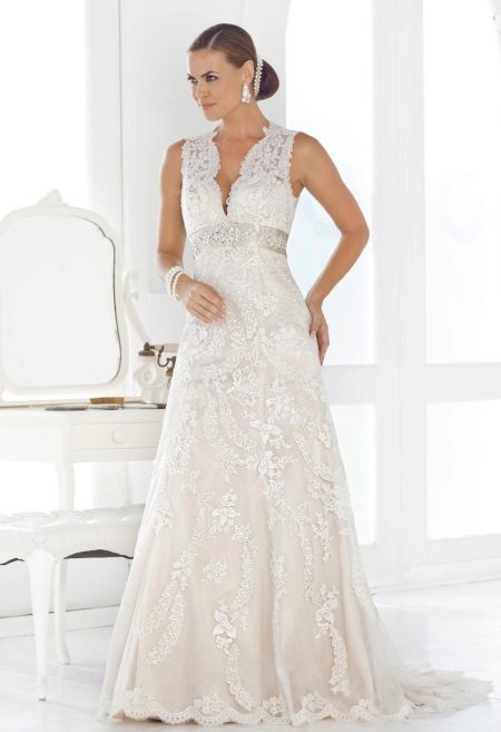 White Maternity Lace Evening Dress