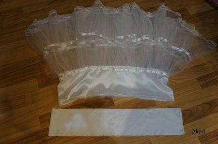Pattern belt to the petticoat