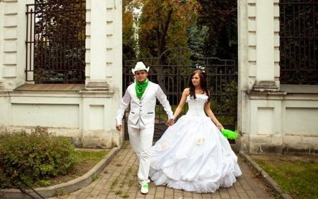 Prominent outfit from under the dress