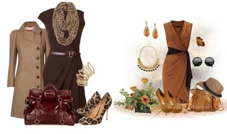 Accessories for a brown dress