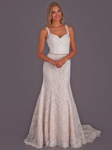 Milk Long Lace Dress