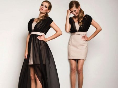 Transformer dress two-tone