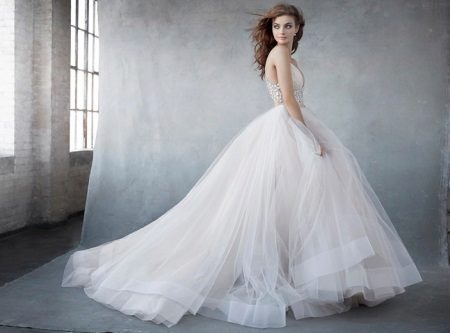 Lazaro Organza Wedding Dress