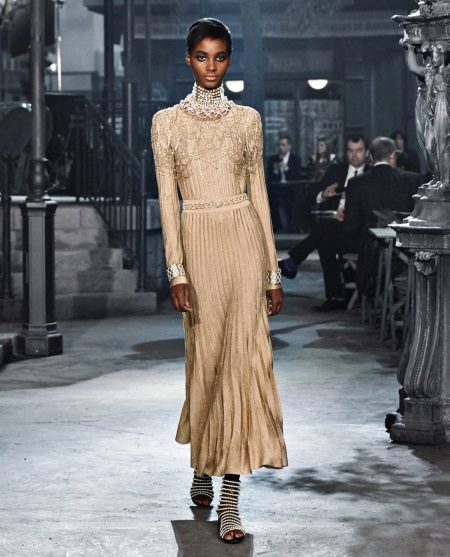 Chanel Sleeve Evening Dress