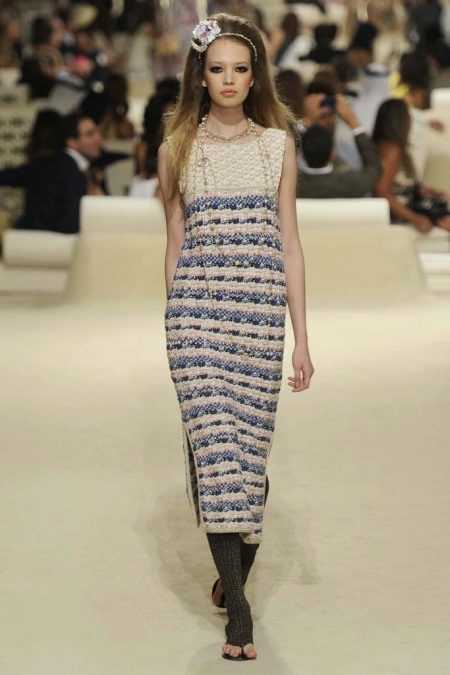 Chanel Midi Tweed Dress