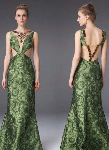 Open Back Floral Dress