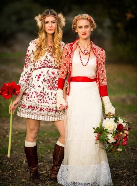 Dresses in Russian style
