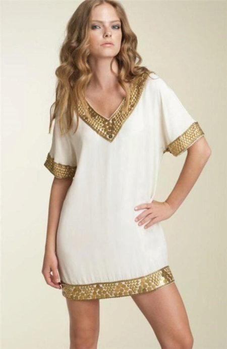 Silk tunic dress