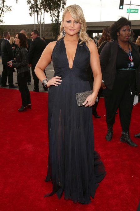 Black long dress with a deep maternity neckline