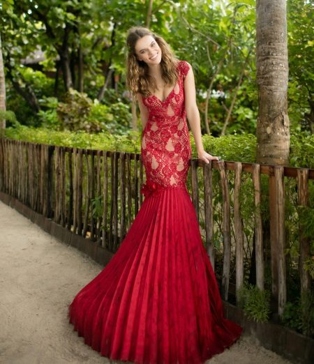 Guipure dress mermaid