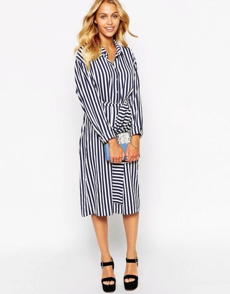 Dress shirt midi length
