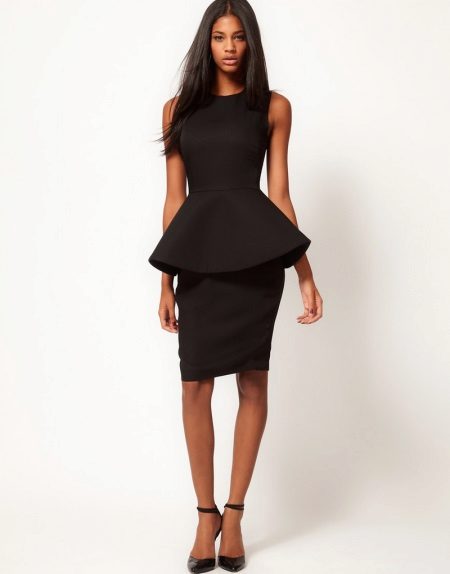 Costume dress with peplum