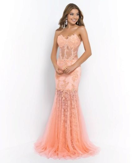 Robe transparente avec corset