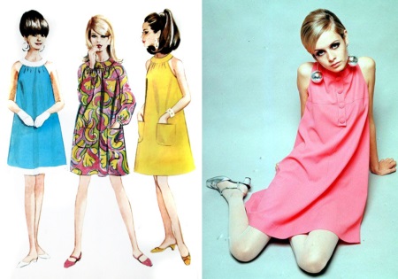 A-Line Dress - 60s Fashion