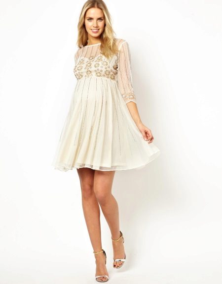 Maternity Dress with Reaper Effect