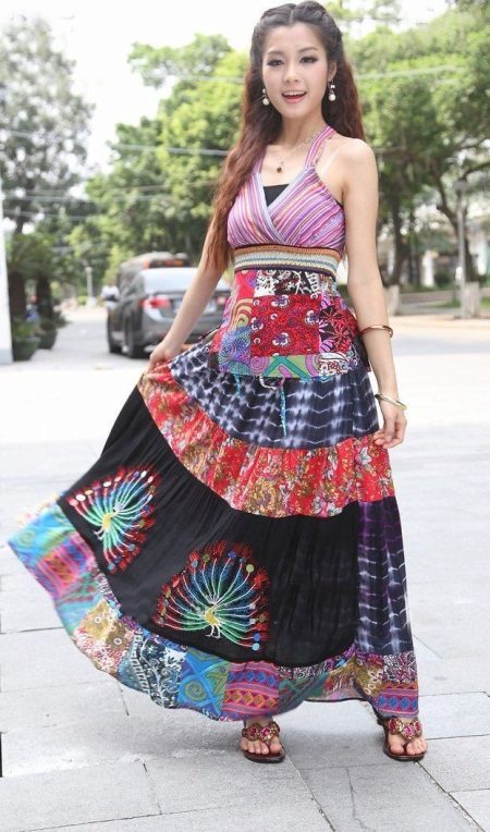 Ethnic High Waist Summer Dress