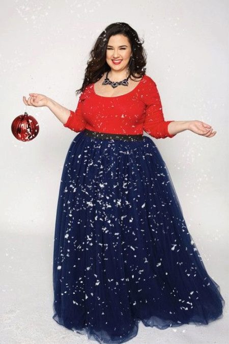 Abito lungo per una donna piena