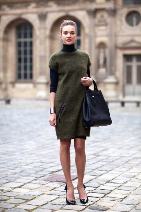 Warm Khaki Casual Dress