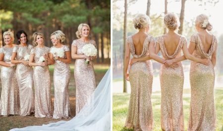 Same dresses for bridesmaids