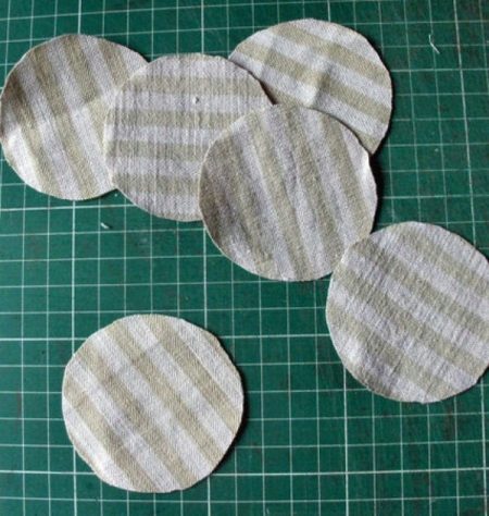 Fabric flower circles