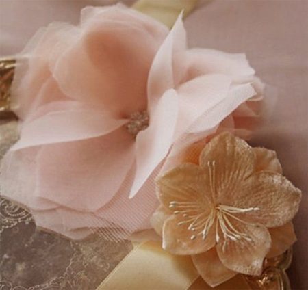 Organza flower example