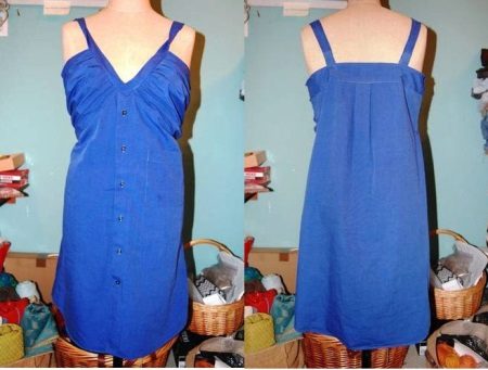 Sundress from a man's shirt