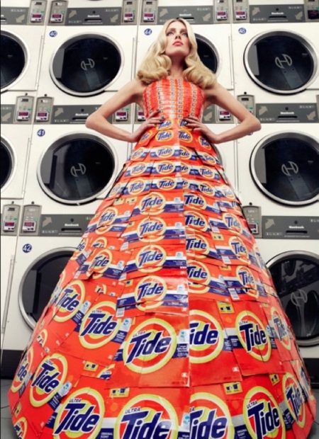 A dress of powder packs