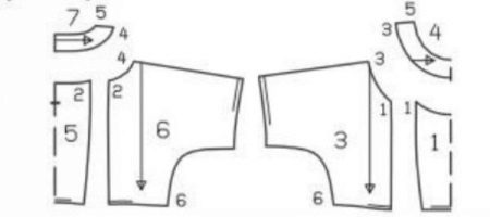 dress pattern with one-piece sleeve for full