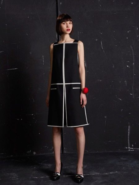 Woolen A-Line Dress