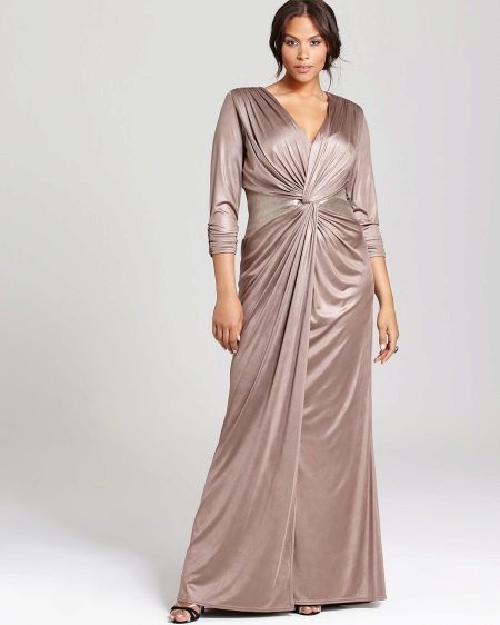 Crepe de Chine dress for overweight