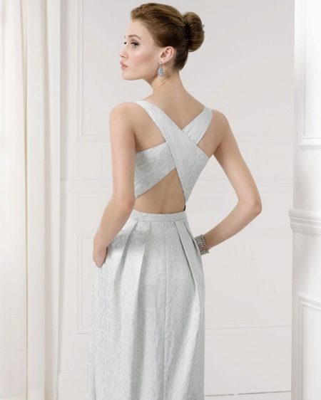 Open back prom dress