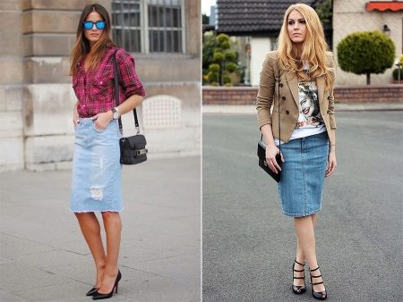 denim pencil skirts for every day