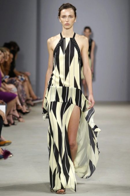 Robe longue en soie à la mode printemps-été 2016