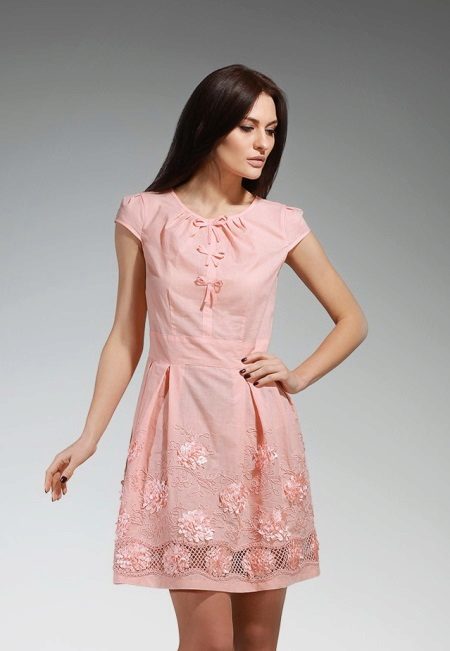 peach dress from Batista