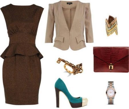 Accessories for a sleeveless sheath dress