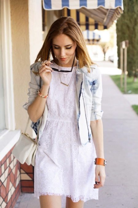 Jacket for a white sheath dress