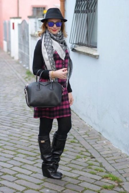 Jacket for a check dress shirt