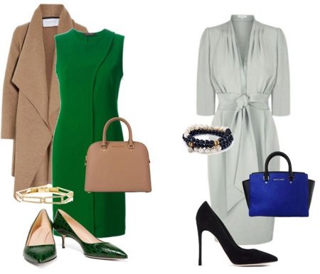 Accessories for an emerald dress