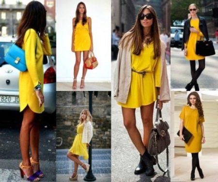 Combinations with a yellow dress