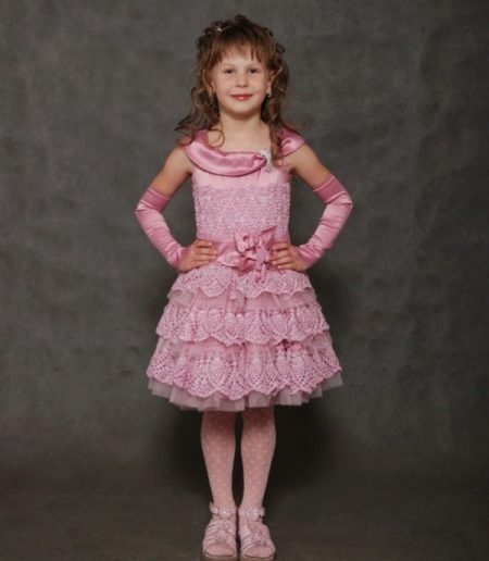 Crochet prom dress for girls