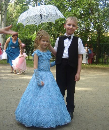 Crochet dress for girls graduation