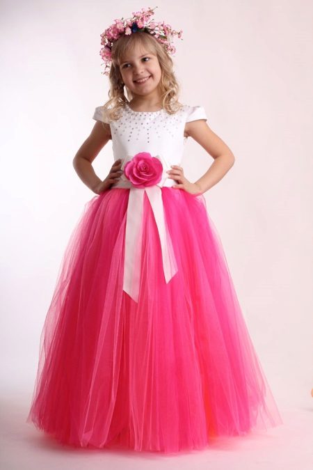 A-line kindergarten prom dress