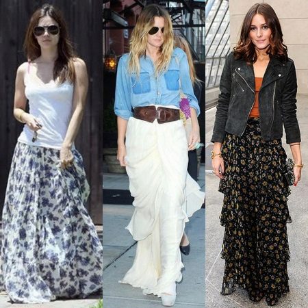 varieties of zmaxxi skirts with flounces
