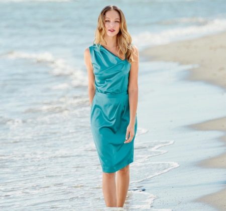 Do-it-yourself asymmetrical cocktail dress