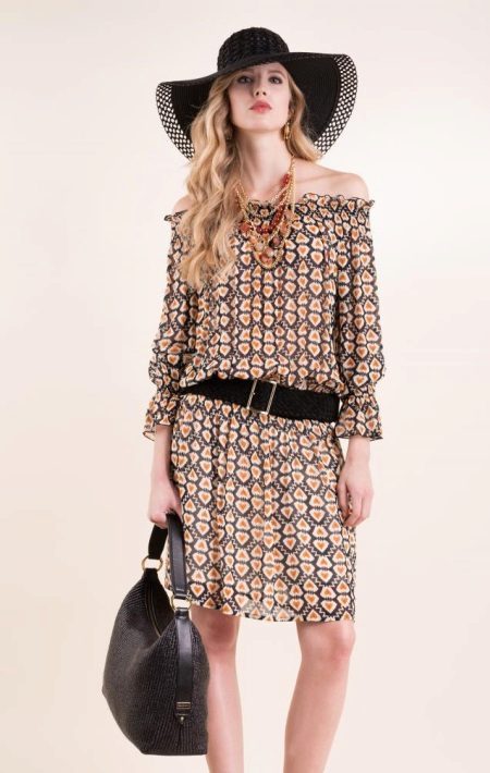 Off Shoulder Straight Dress